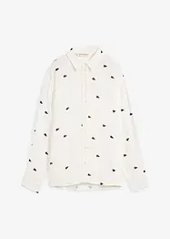Mousselline blouse met hartjes, bonprix