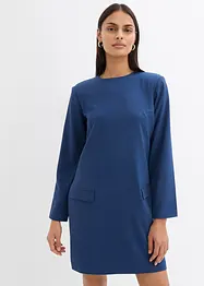 Mini-jurk met schoudervullingen van viscosemix, bonprix