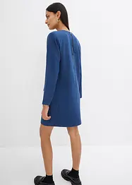 Mini-jurk met schoudervullingen van viscosemix, bonprix
