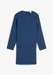 Mini-jurk met schoudervullingen van viscosemix, bonprix
