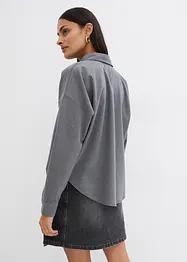 Omkeerbare oversized blouse van viscosemix, bonprix