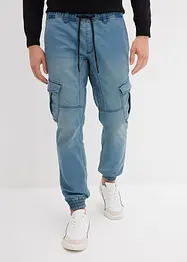 Regular fit jogging jeans met cargozakken, straight, bonprix