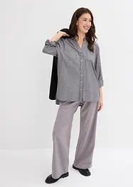 Lange blouse met oprolbare mouwen, bonprix