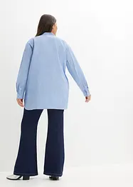 Lange blouse met oprolbare mouwen, bonprix