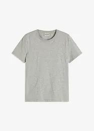 Shirt met gebreide boordjes en glittergaren, bonprix