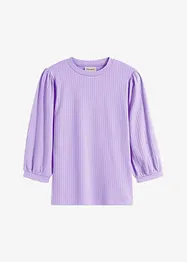 Geribd shirt met ballonmouwen, bonprix