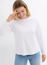 Longsleeve van puur, zwaar biologisch katoen, bonprix