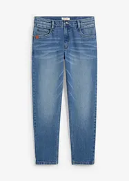 Loose fit stretch jeans van stevig denim, tapered, bonprix