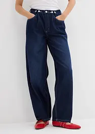 Ballonjeans met knopen, mid waist, bonprix