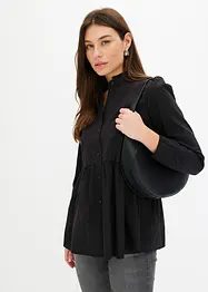 Lange blouse met plooitjes, bonprix