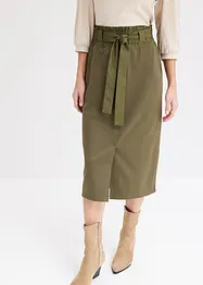 Jersey rok met geweven details, bonprix