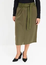 Jersey rok met geweven details, bonprix