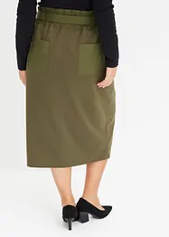 Jersey rok met geweven details, bonprix