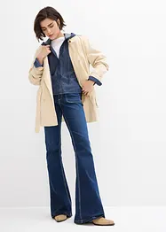 Spijkerblouse met capuchon, bonprix