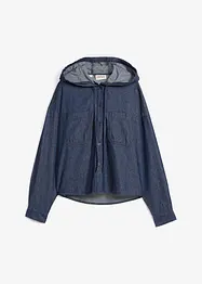 Spijkerblouse met capuchon, bonprix