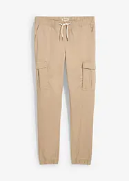Slim fit stretch instapbroek met cargozakken, straight, bonprix