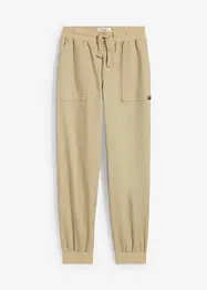 Twill broek met comfortband, bonprix