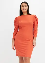 Geribde jurk van jersey, bonprix