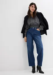 Baggy jeans, mid waist, soft, bonprix