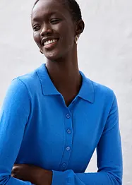 Polo trui met zijde, bonprix