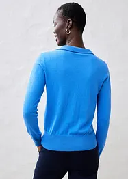 Polo trui met zijde, bonprix