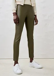 Leggings van lamsnappa met een elastisch inzetstuk, bonprix