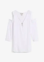 Cold shoulder shirt van soepele viscose, bonprix