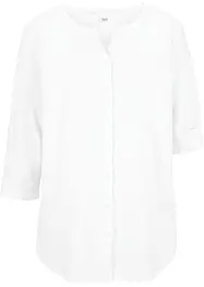 Blouse met linnen, 3/4 mouw, bonprix