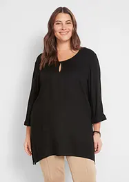 Oversized blouse met puntige onderrand, bonprix