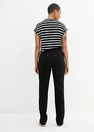 Bengaline stretch broek met comfortband, straight, bonprix