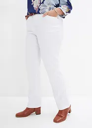 Bengaline stretch broek met comfortband, straight, bonprix