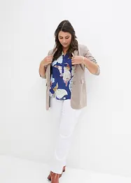 Bengaline stretch broek met comfortband, straight, bonprix