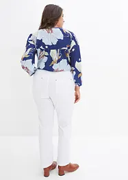 Bengaline stretch broek met comfortband, straight, bonprix