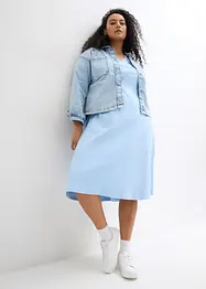 Jersey jurk met wikkeldetail, bonprix
