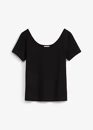 T-shirt met diepe halslijn achter, bonprix