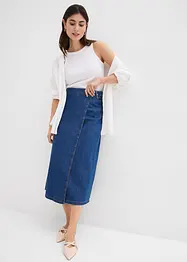 Spijkerrok in wikkellook, super soft, bonprix