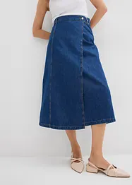 Spijkerrok in wikkellook, super soft, bonprix