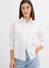 Overhemdblouse van biologisch katoen, bonprix