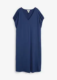 Jersey jurk met V-hals in een viscosemix, bonprix