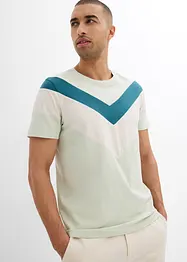 T-shirt met biologisch katoen, slim fit, bonprix