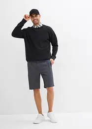 Chino bermuda met vouw, relaxed fit, bonprix