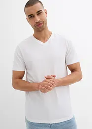T-shirt ( set van 2) van puur biologisch katoen, slim fit, bonprix