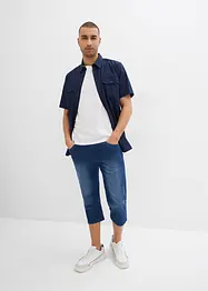 3/4 slip-on jeans, straight, licht denim ( set van 2), bonprix