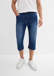 3/4 slip-on jeans, straight, licht denim ( set van 2), bonprix