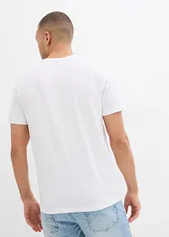 T-shirt ( set van 2) van puur biologisch katoen, slim fit, bonprix