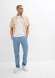 Instapjeans met linnen regular fit, straight, bonprix