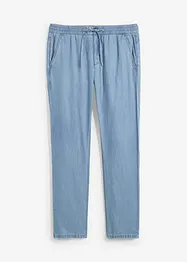 Instapjeans met linnen regular fit, straight, bonprix