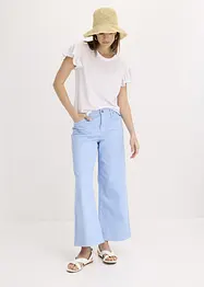 Shirt met volants op de mouwen, bonprix
