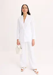 Casual linnen blazer met brede revers, bonprix