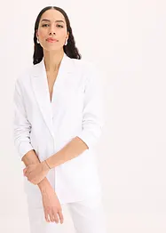 Casual linnen blazer met brede revers, bonprix